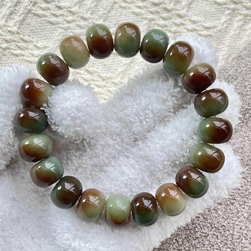 【敦煌】炭烧菩提根文玩手串  七夕生日礼物