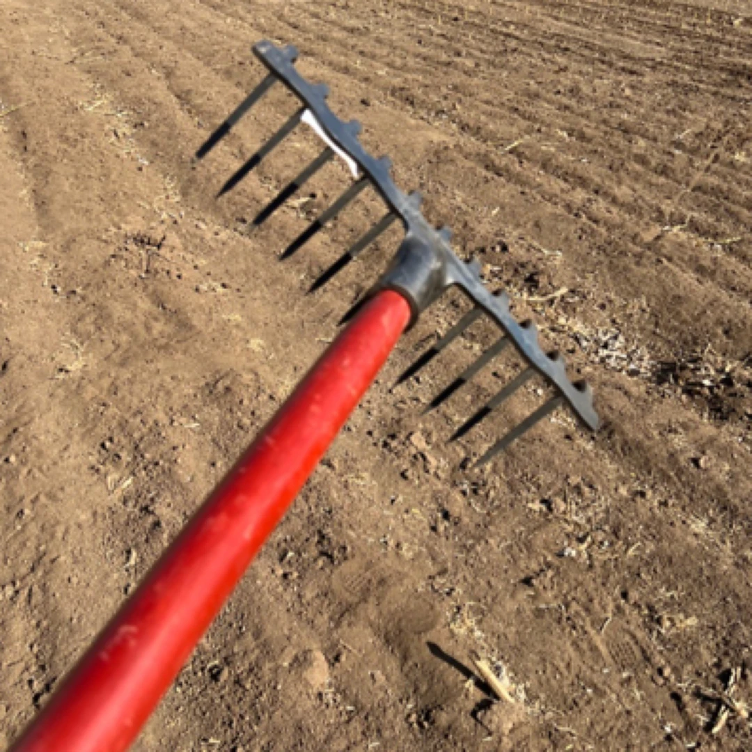 农用铁耙子除草多齿设计松土翻地搂草工具钉耙园林农具