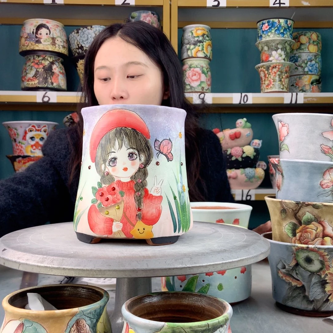 罐堡**适景德镇手工瑕疵716