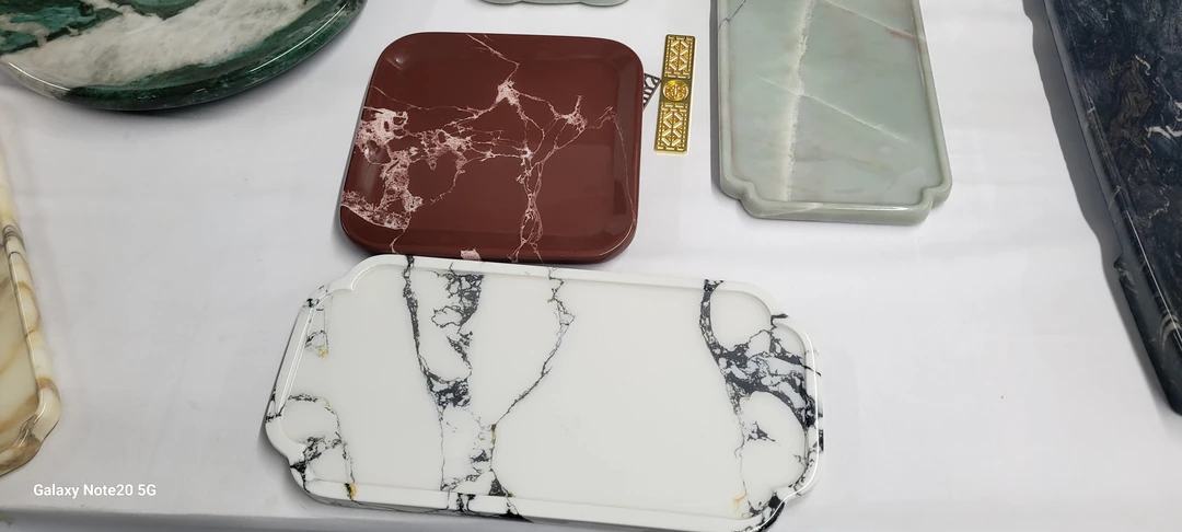 雅致精工旋转奢石小茶几格丽金轻奢家用创意60*22