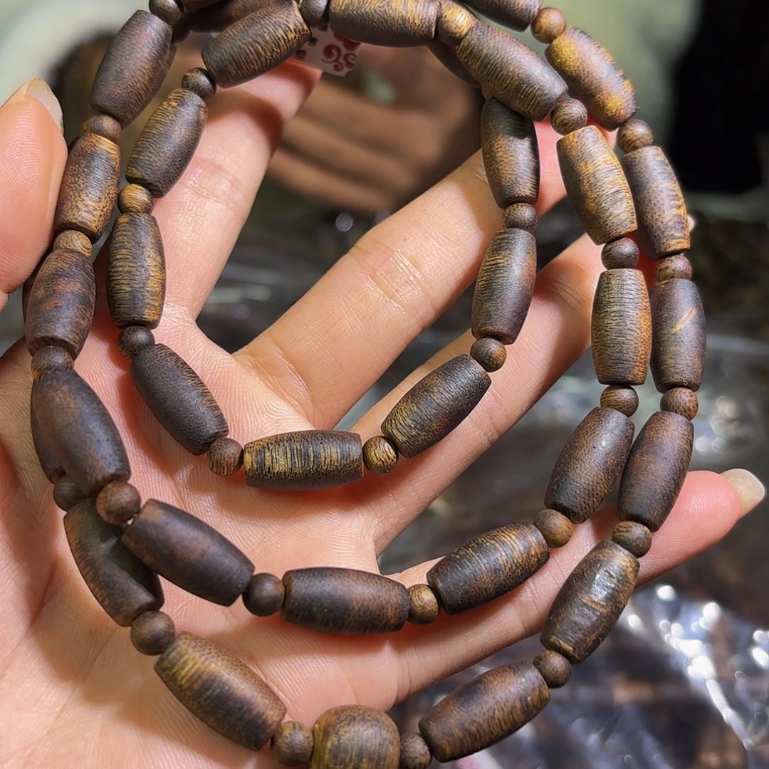 沉香手串奇楠沉香天珠多圈28克➕千里香