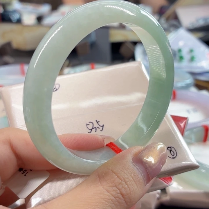 翡翠未镶嵌手镯53.5圈口（8