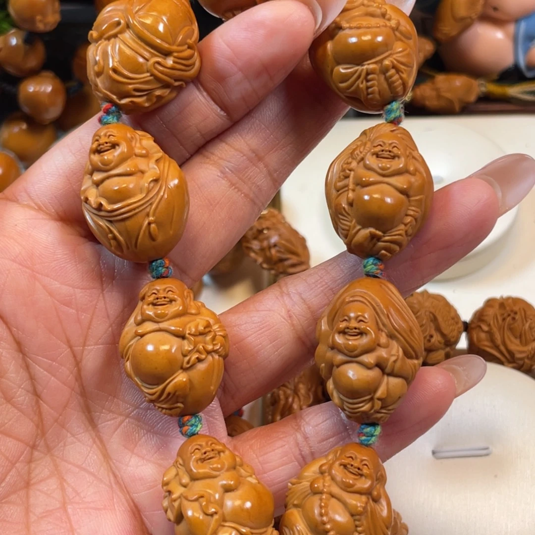 橄榄核手串/手链布袋弥勒橄榄核手串