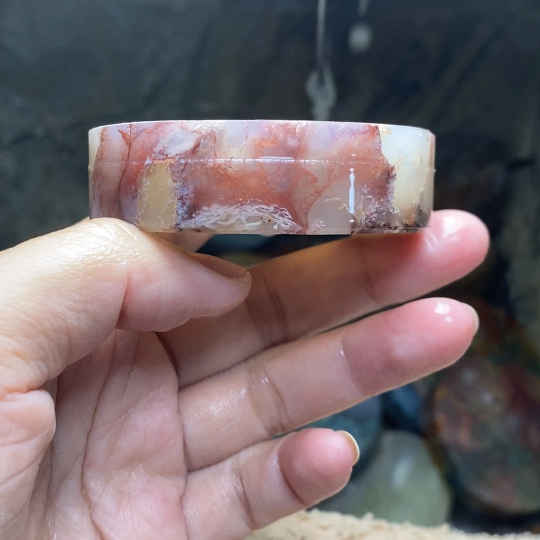 所***愿定制玛瑙面包扣私人订制