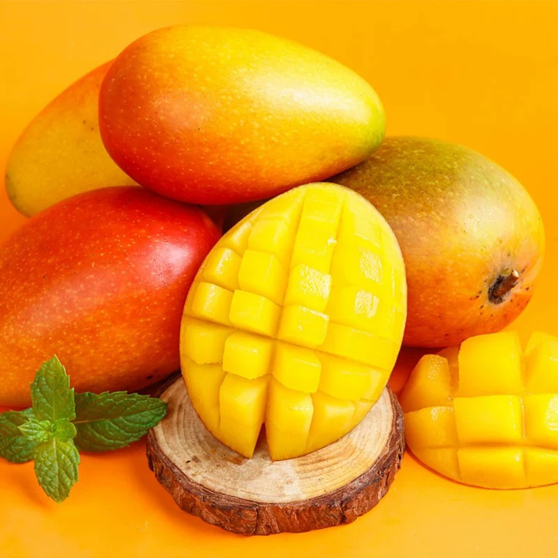 精品贵妃芒1盒约1.8-2.2斤 口感好品质顶级 细腻无丝甜带香味芒果同城送