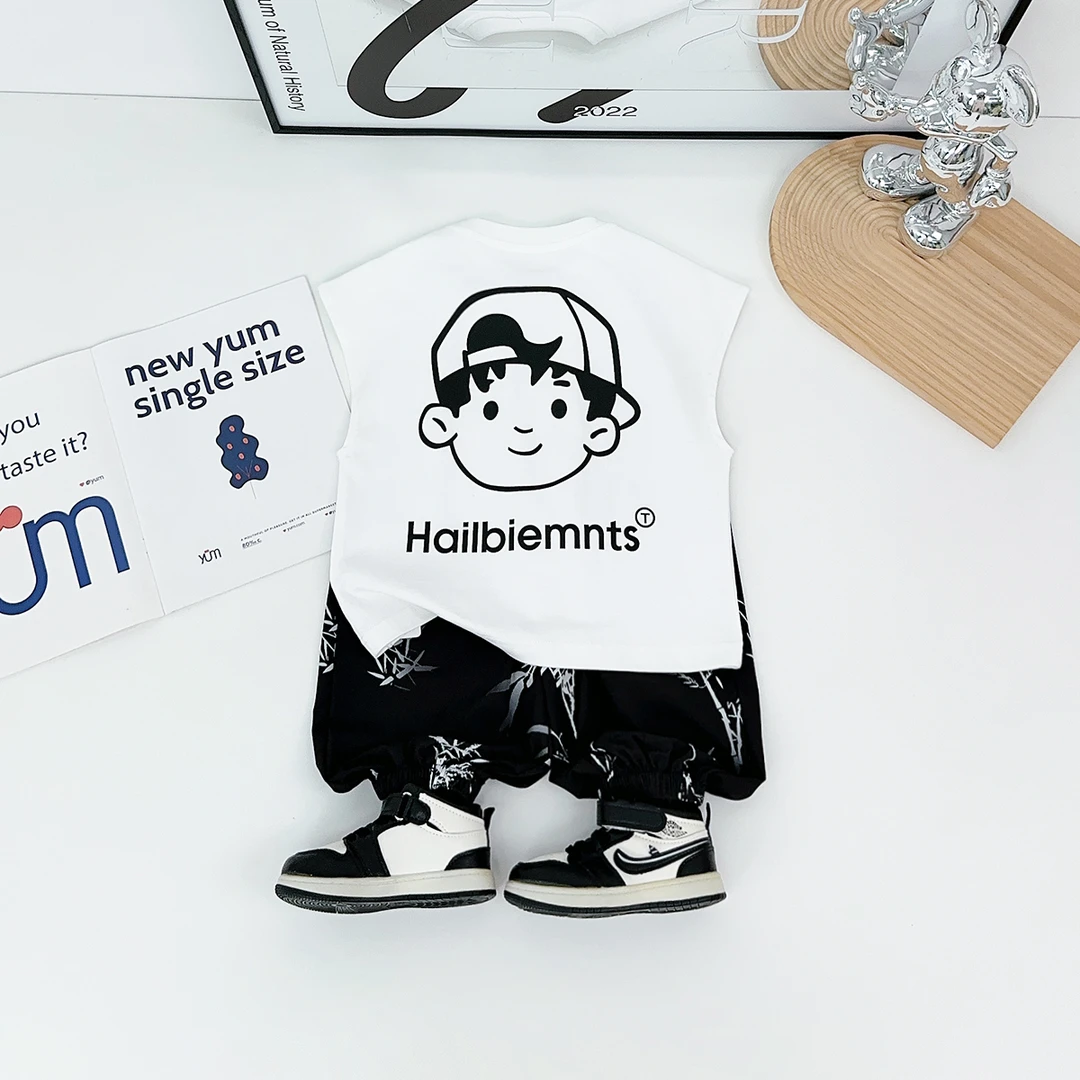 儿童装夏装背心套装无袖男童夏季2025新款 BDX25252 悠悠童话童装