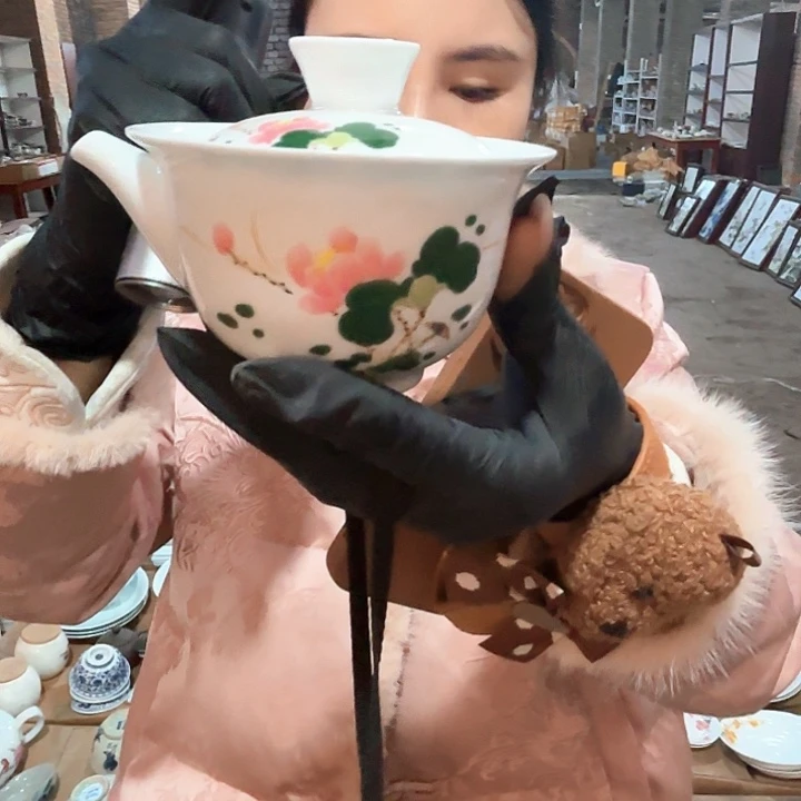 陶摆件景德镇高温老瓷30