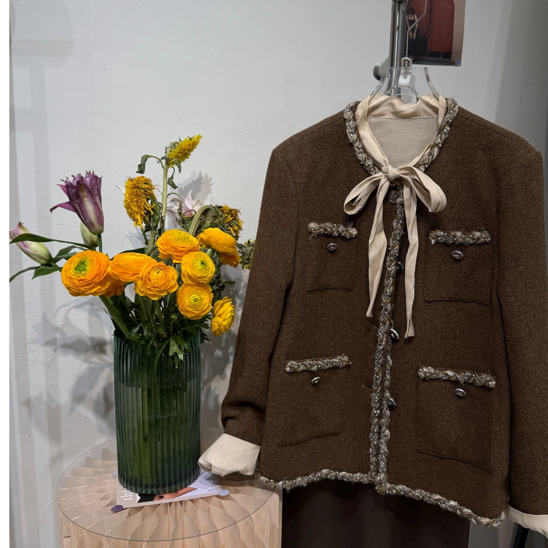 【芭芘家】显瘦气质羊毛外套