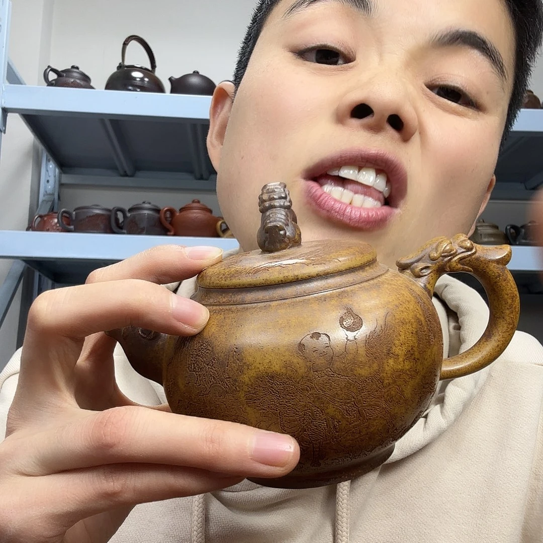 紫砂茶壶民间手艺人全手工制作