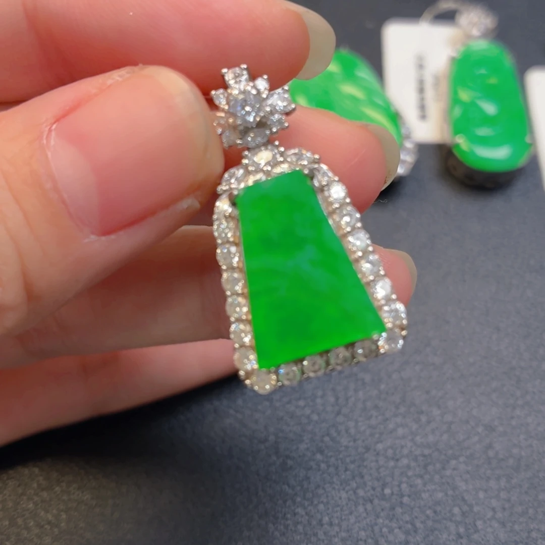 妙****翡翠银S925镶嵌吊坠(不含链)