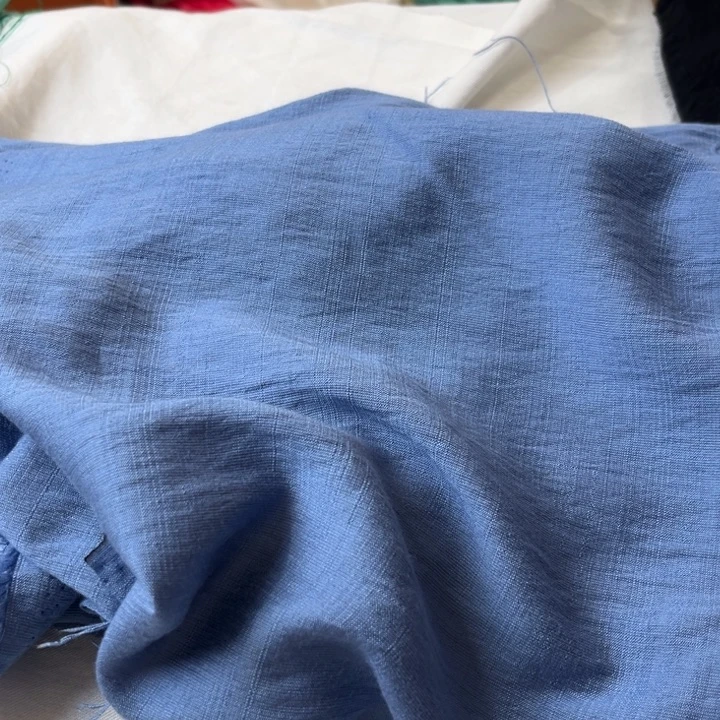 蓝色麻棉2米。