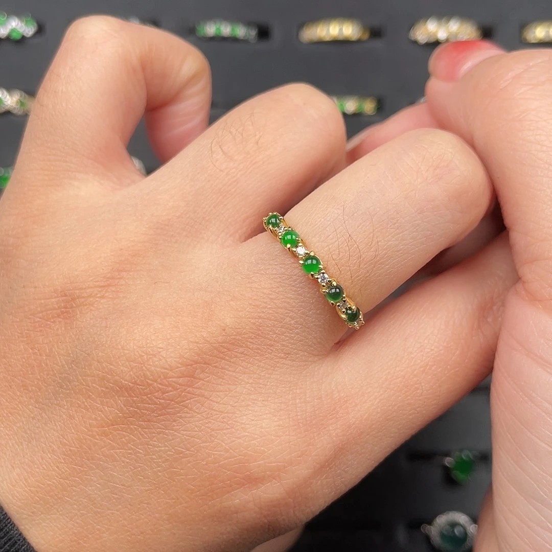 M***O翡翠银S925镶嵌耳饰00009