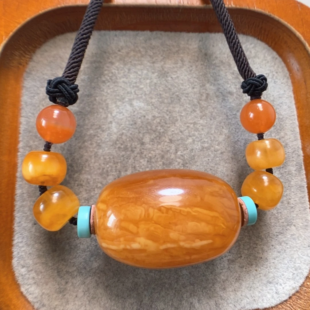 未镶嵌颈饰蜜蜡蜜蜡