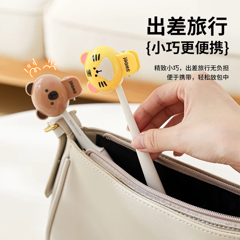 【包邮】萌趣动物牙刷夹旅行牙刷套防尘牙刷头保护夹保护帽外收纳盒