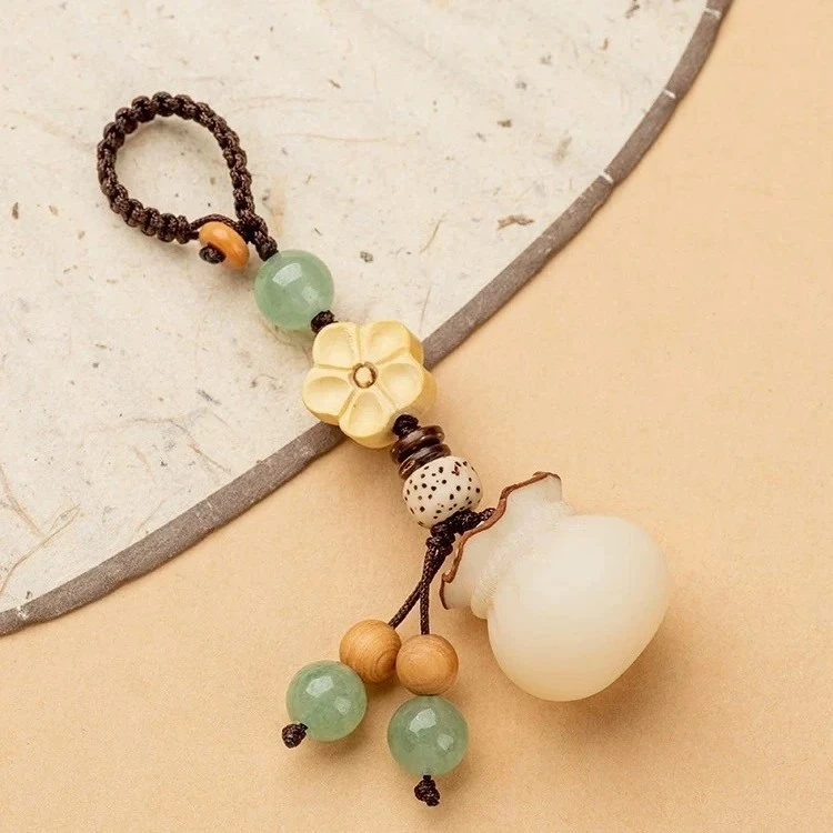 【老师推荐】创意手工菩提钱袋手机链挂件 汽车钥匙扣 招财福袋挂饰