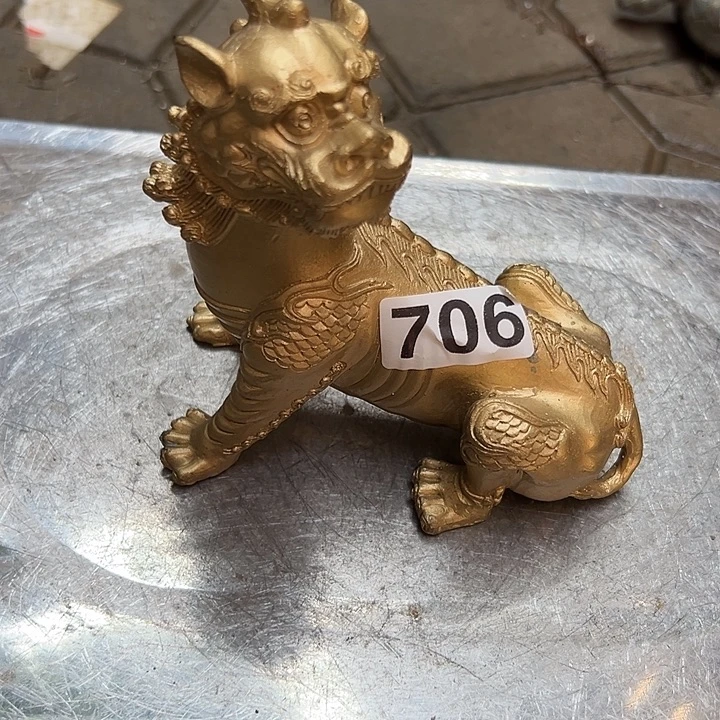 福***声黄铜摆件，文房工艺品摆件
