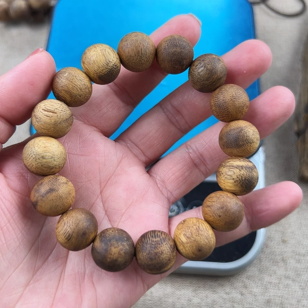 沉香手串14圆珠单圈10g.多样性发一