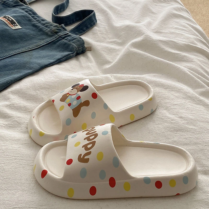 情侣宿舍厚底卡通凉拖鞋女夏季室内外穿防滑可爱软底居家拖鞋女生