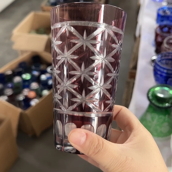 手柄款水晶玻璃微瑕一个