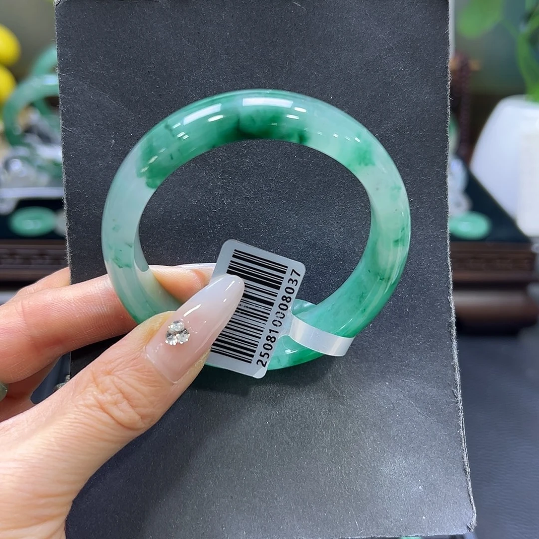 石英质玉（非洲翠）未镶嵌手镯53-54