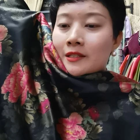 蚕丝2米皮子香云纱布料