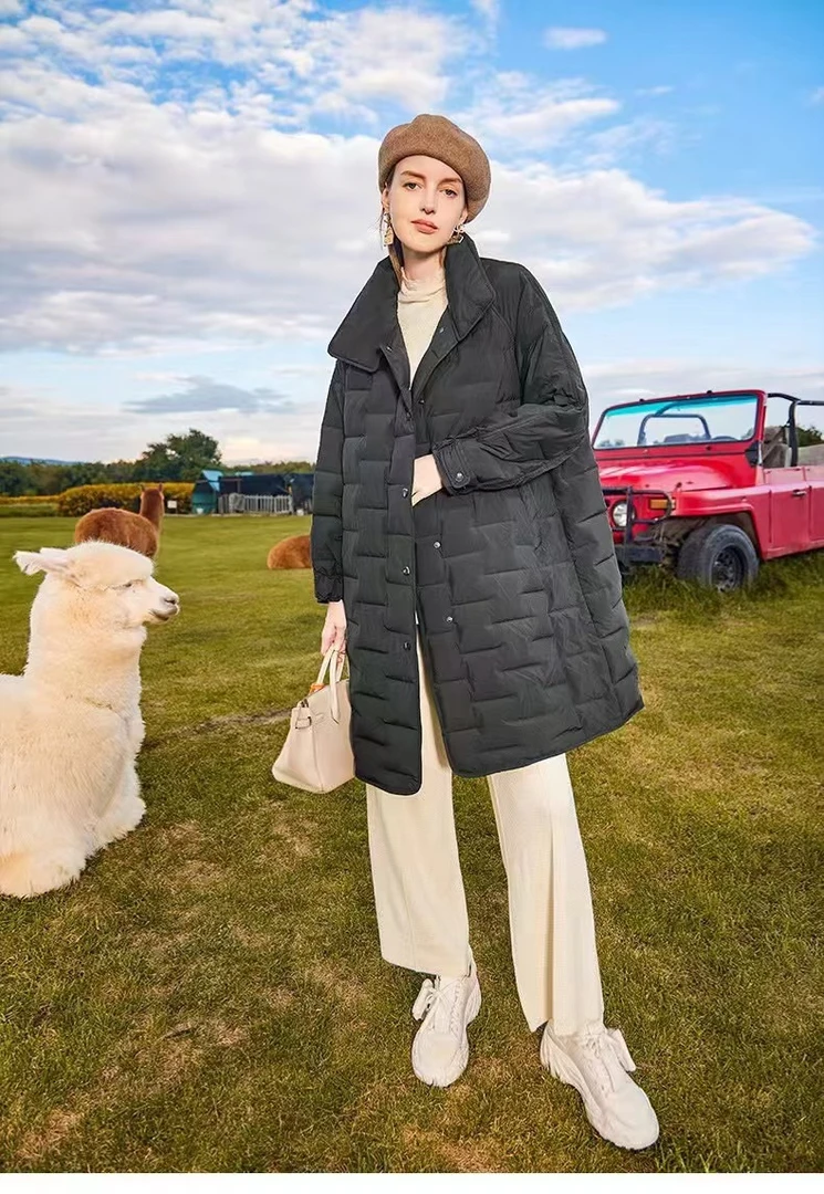 【COCO MARKIE】欧洲风情丨秋冬新款原创设计中长款羽绒服