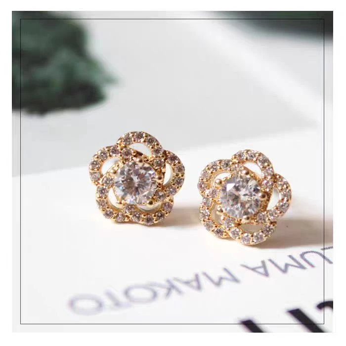 铜合金耳饰 925银针「等风」高级轻奢 质感拉满 不挑年龄百搭 J-112