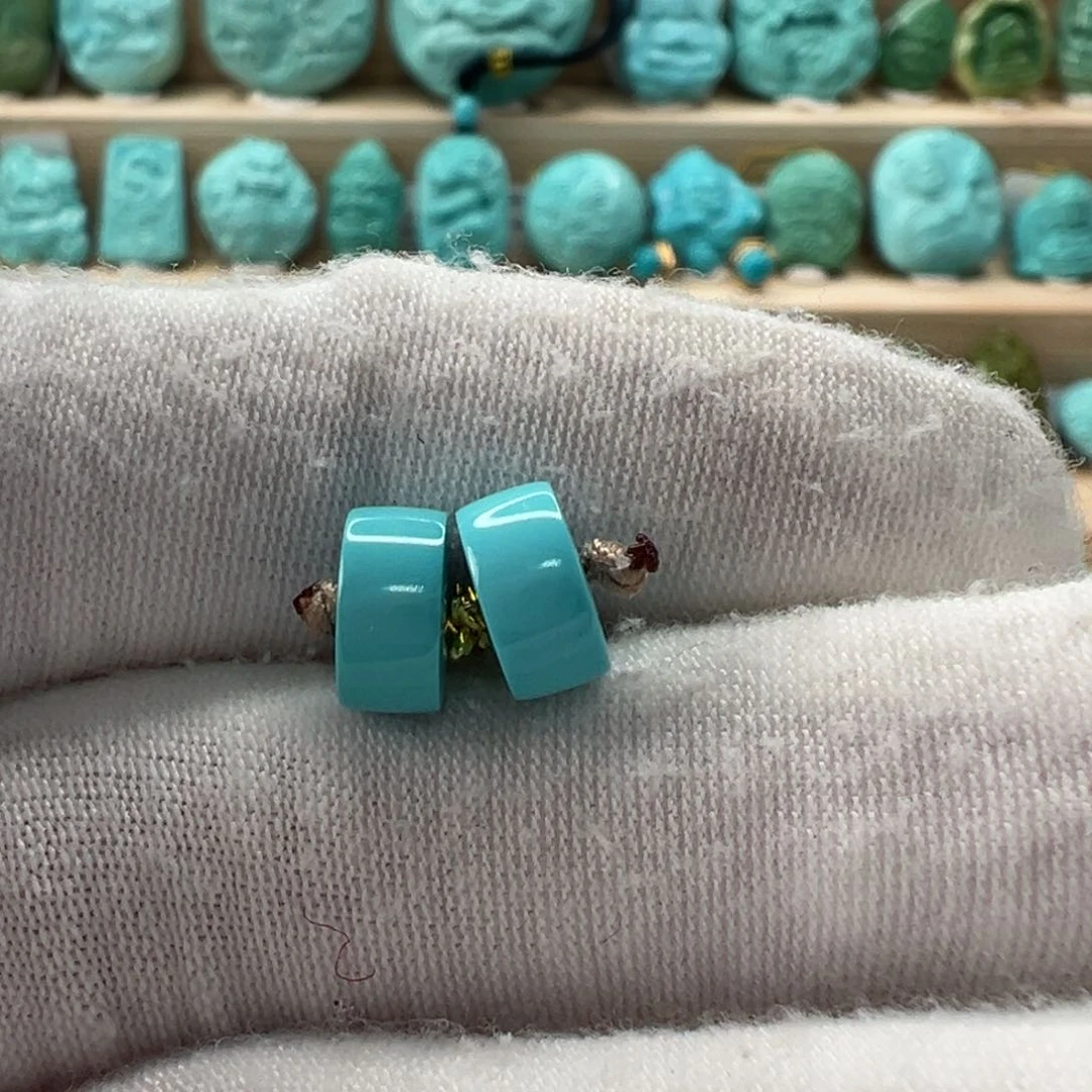 未镶嵌绿松石直切珠8.3x4.2mm