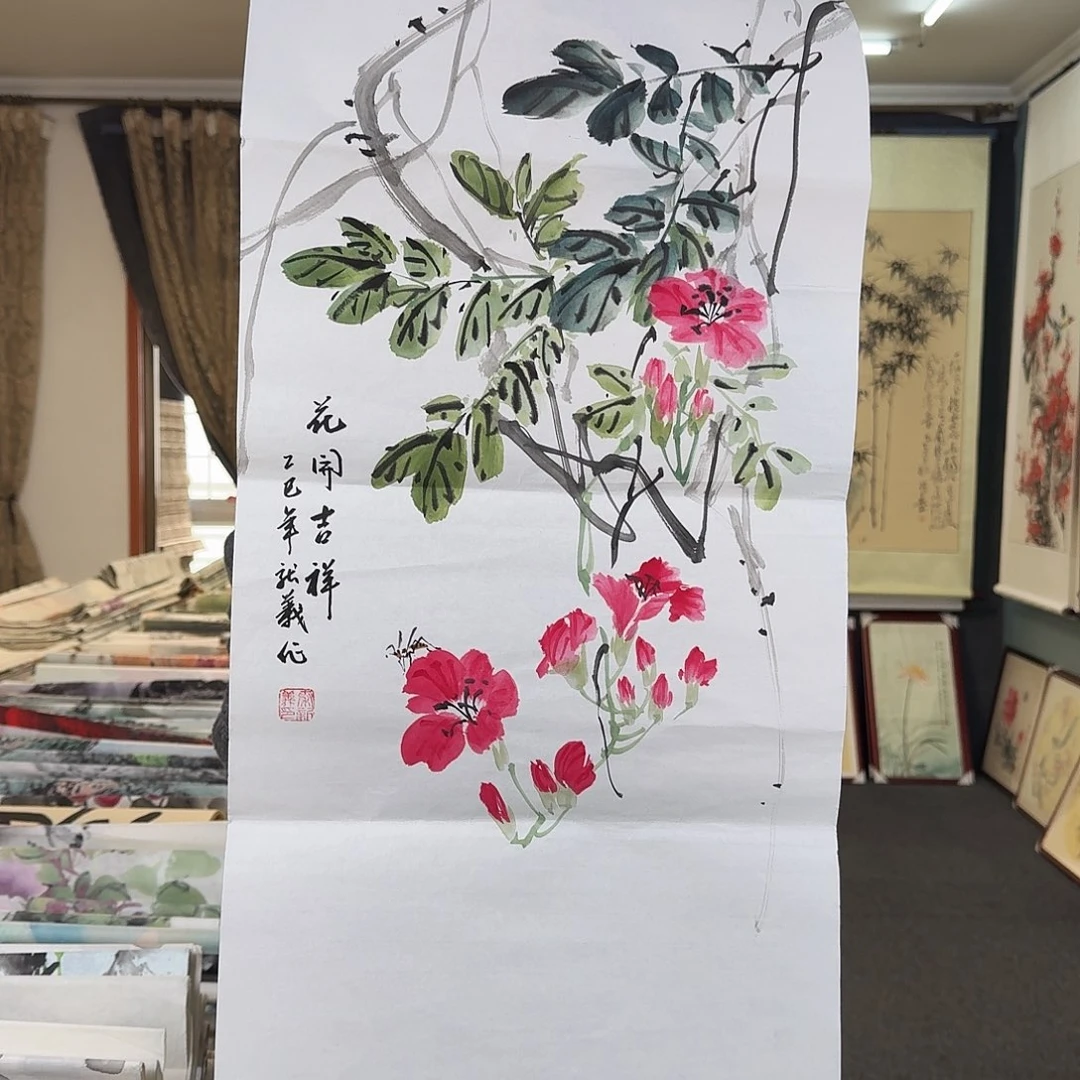 纯手绘国画作品好看