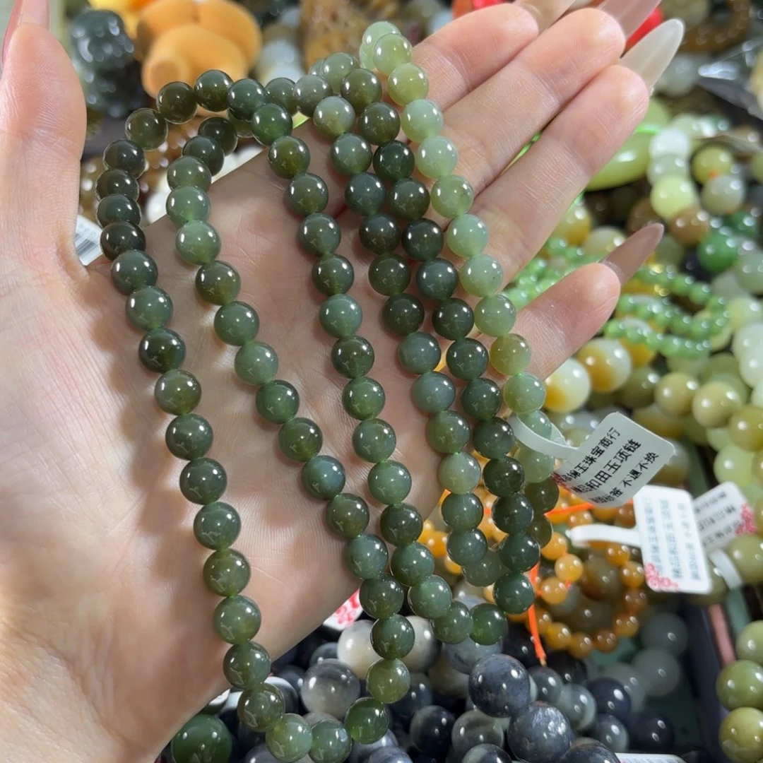 和田玉未镶嵌手链448