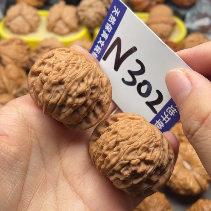 文玩核桃把件磨盘39尺
