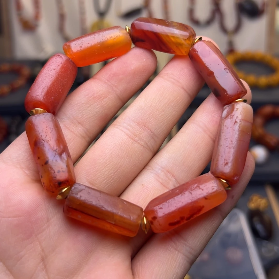 玛瑙/玉髓颈饰合金