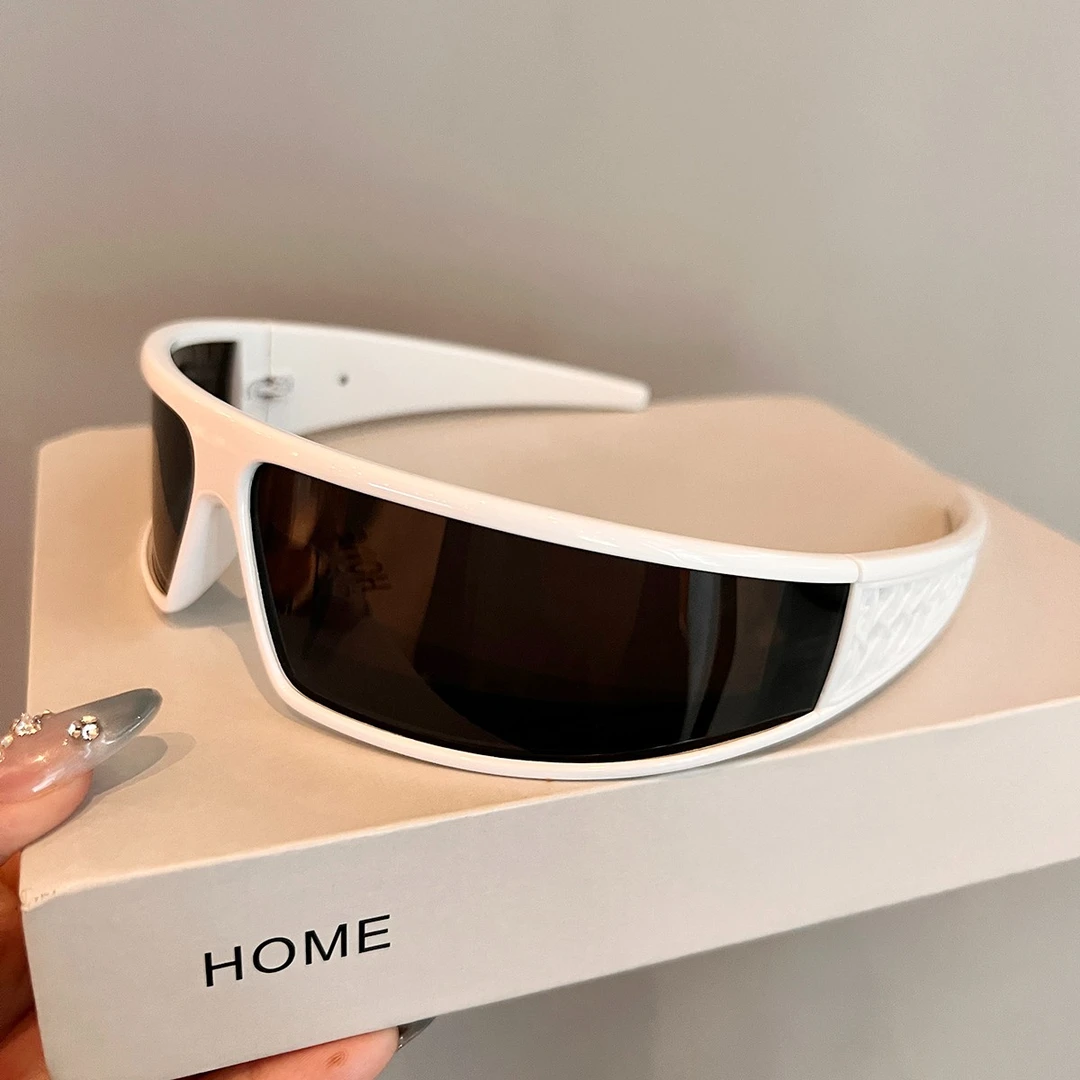 发箍墨镜高级感2025新款时髦一片式黑超潮牌防紫外线偏光太阳镜女