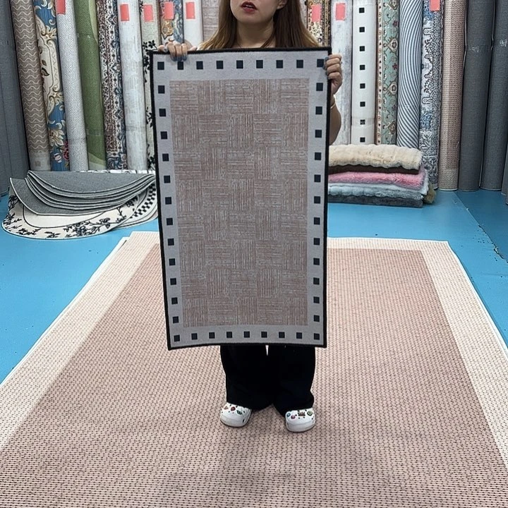 混纺棉麻乳胶底比利时绒微瑕50×90正负1-3厘米误差