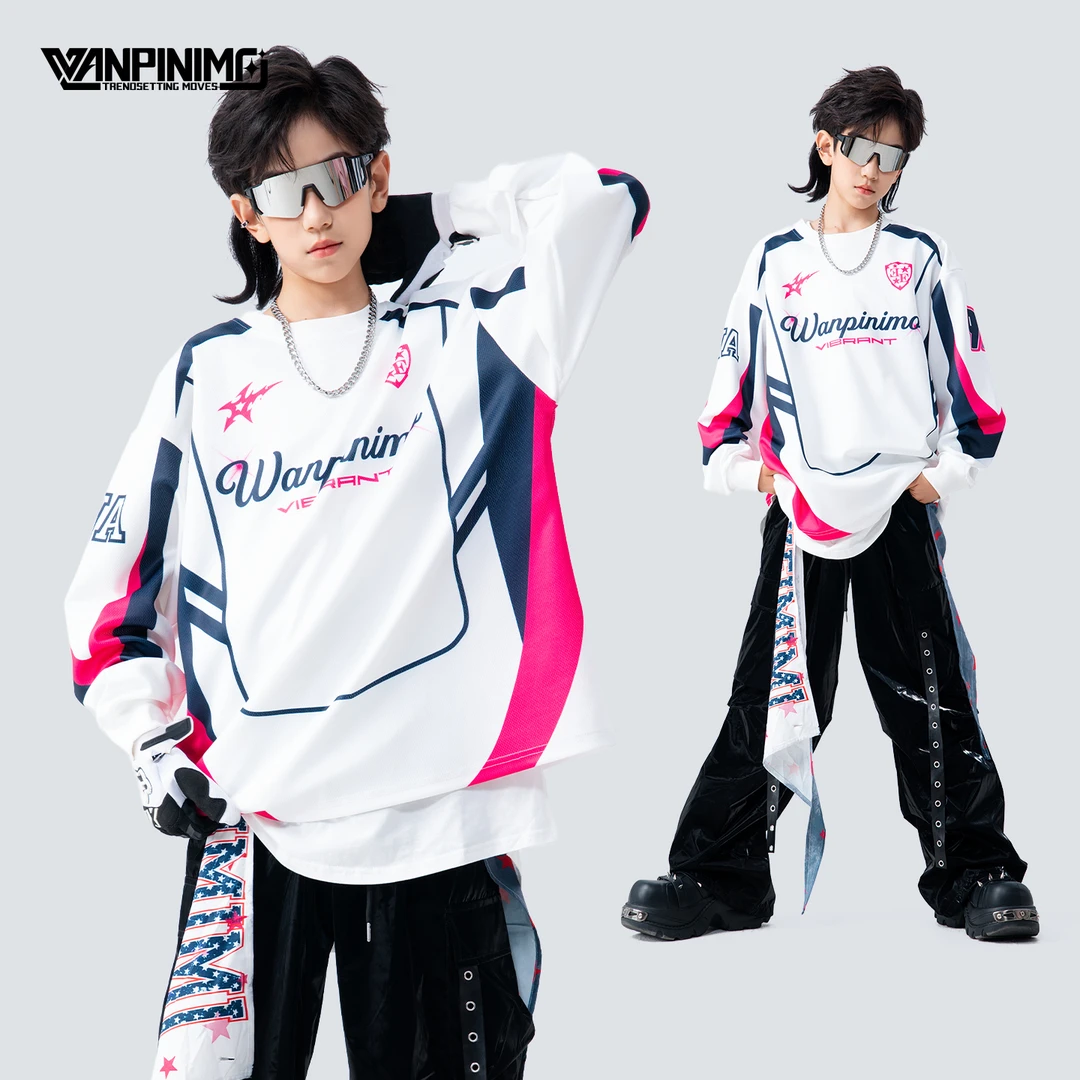 顽皮尼莫童装街舞儿童潮服男童嘻哈秋冬炸街hiphop演出服Z2630