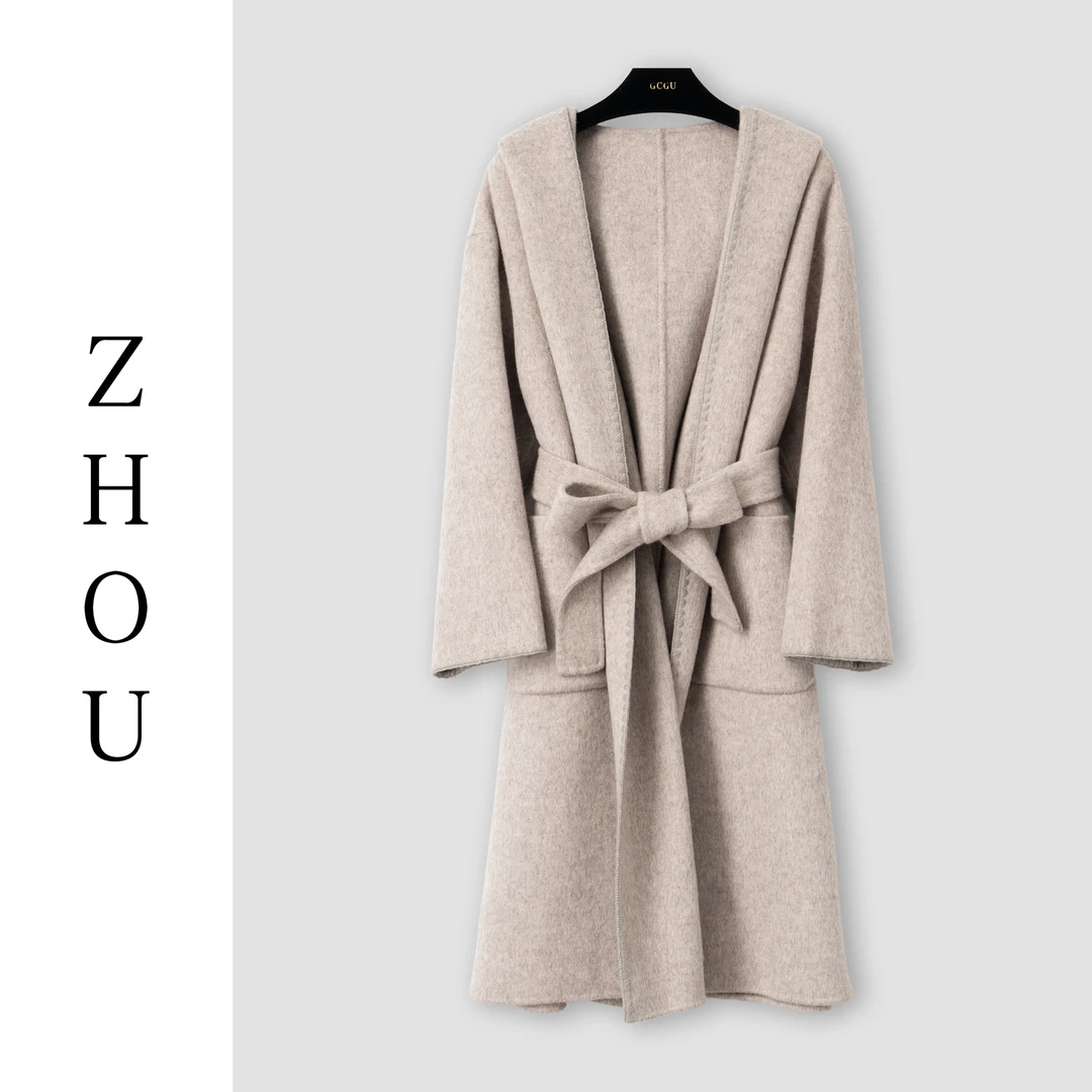 （周哥甄选）燕麦毛呢大衣-32744