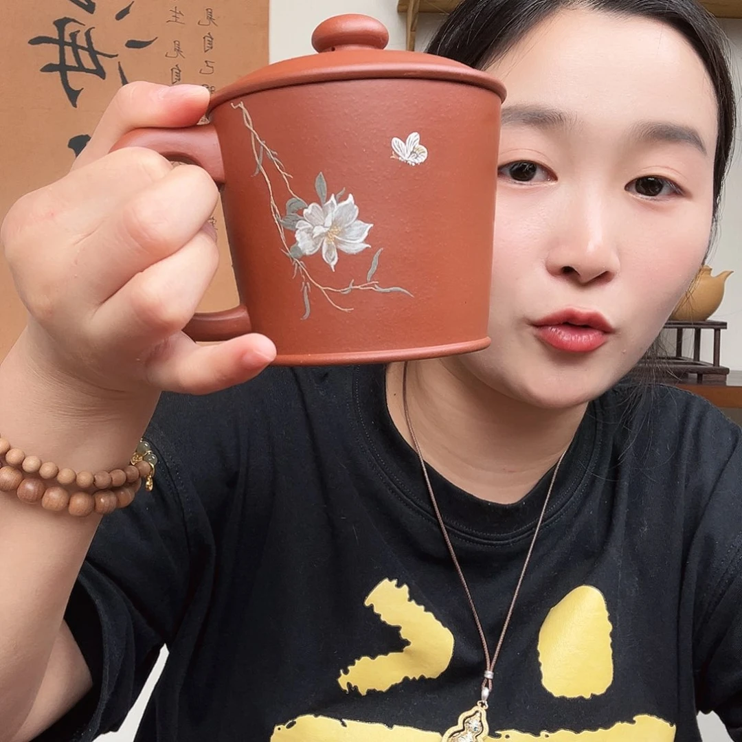 茶杯紫砂心****&微瑕紫砂盖杯