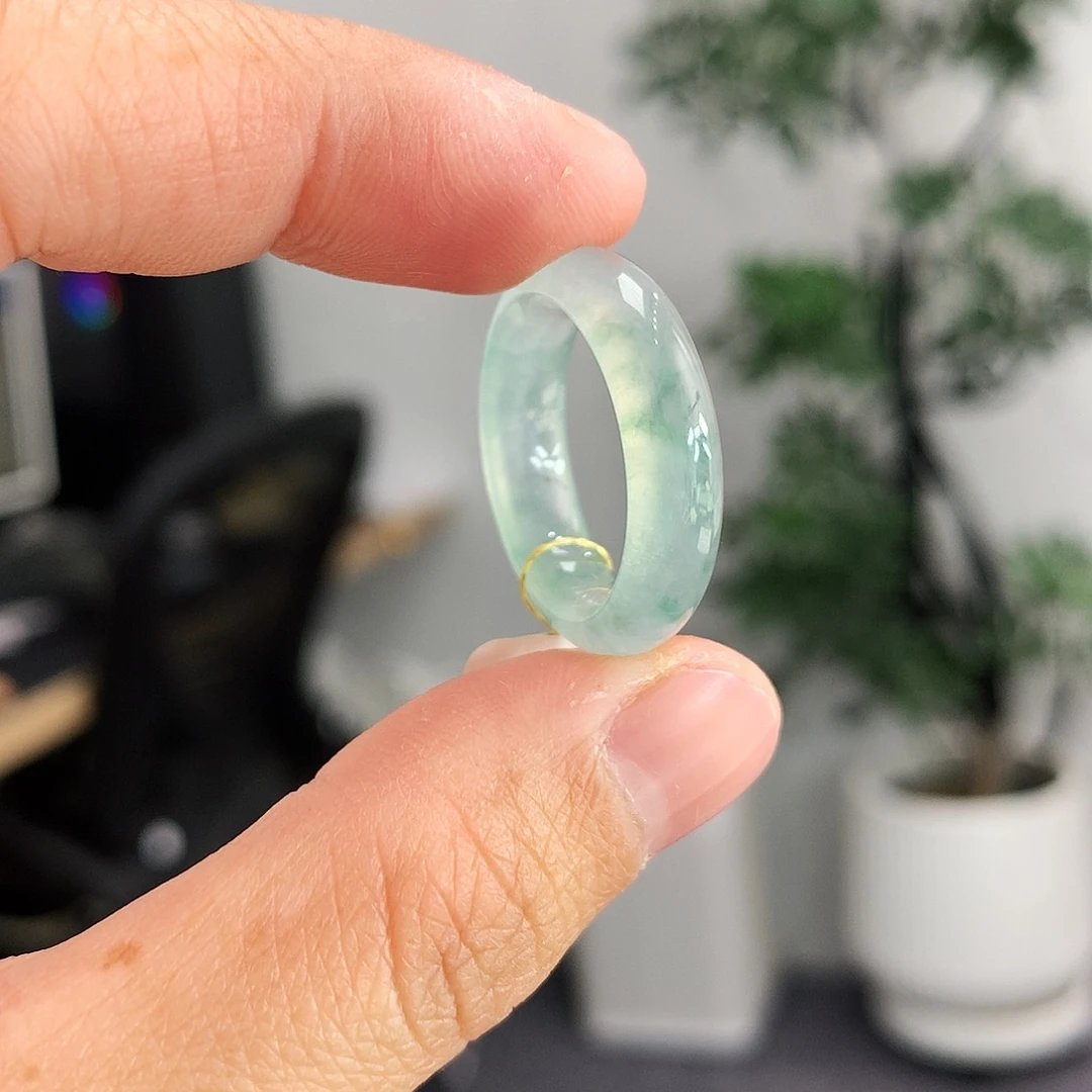 翡翠未镶嵌戒指13-14号