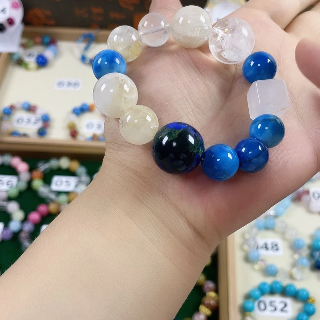 烟晶手链银S925镶嵌