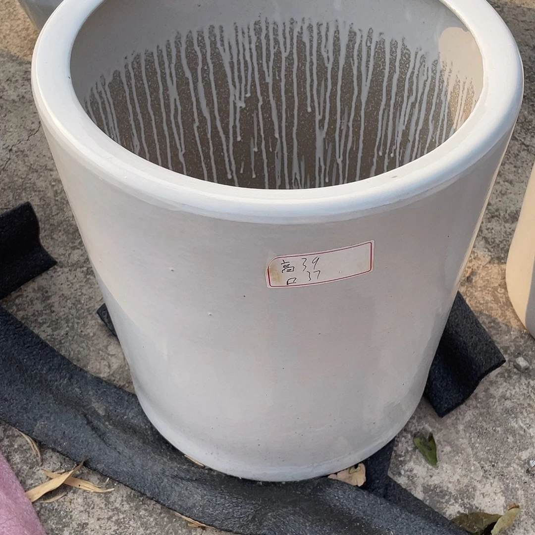 白色圆直筒特大配托盘