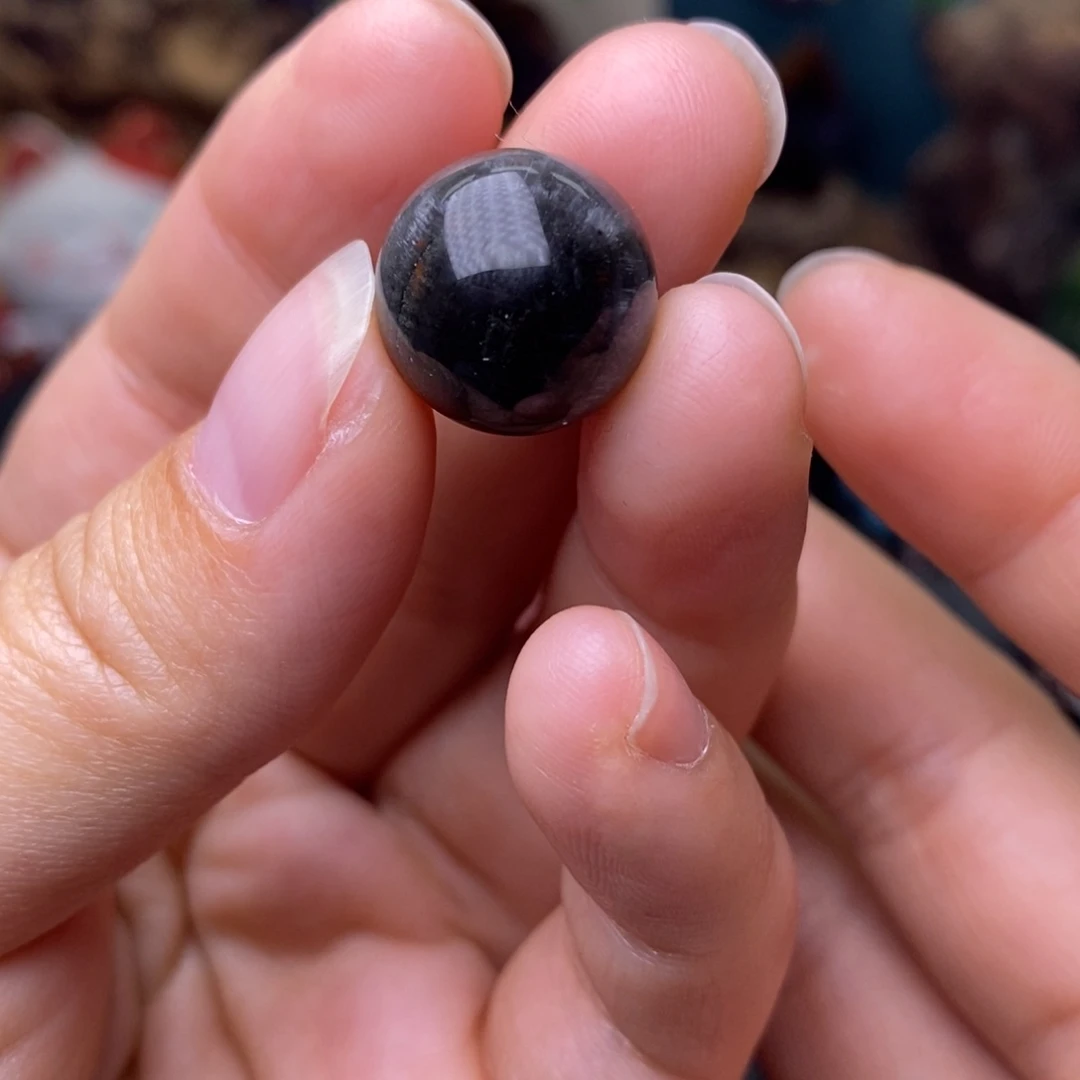 水晶A005紫烟极光单珠14m未镶嵌