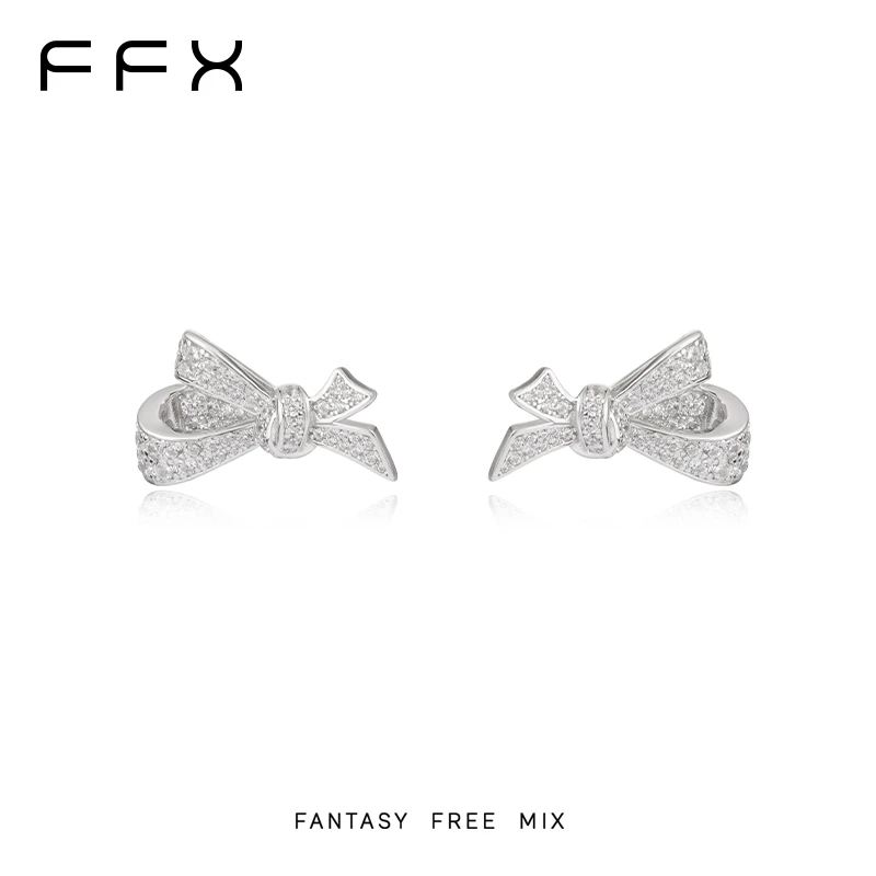 铜合金耳饰 【沈月同款】FFX【Kilig·情人结】蝴蝶结耳钉