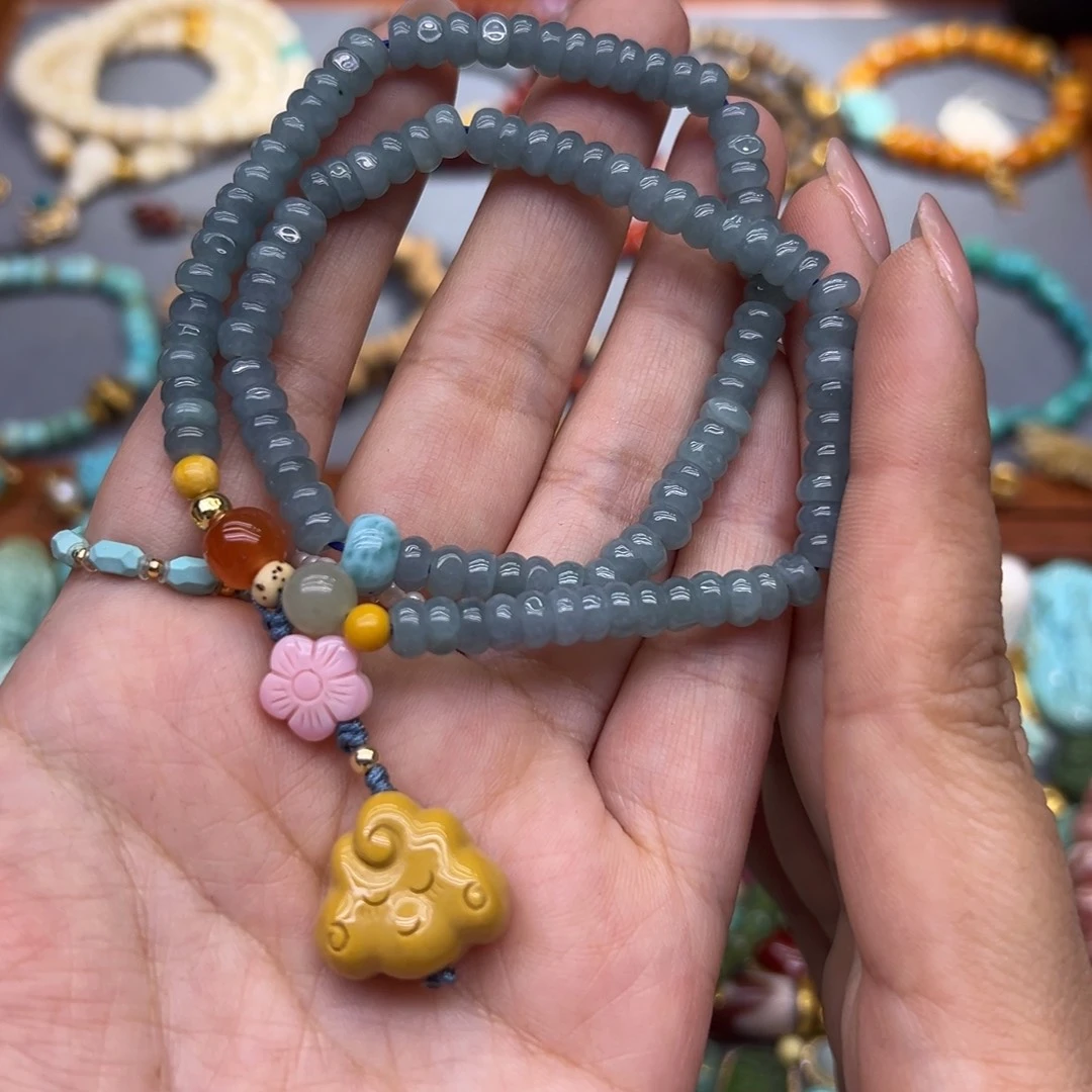 琥珀未镶嵌手链手串