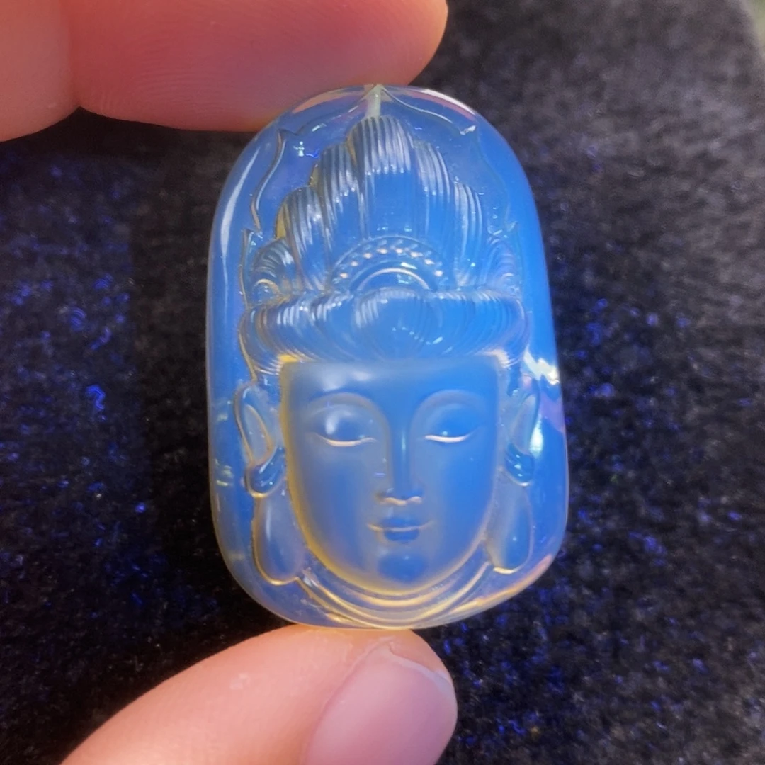 蓝珀未镶嵌吊坠(不含链)