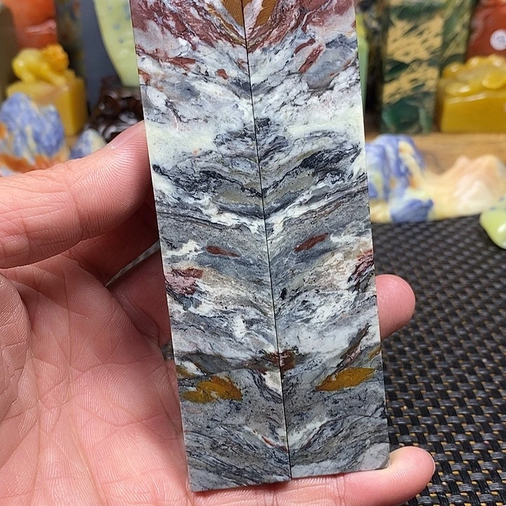 青田石印石五彩仙居