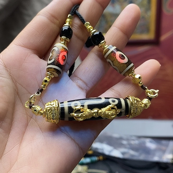 玛瑙/玉髓（覆膜）合金颈饰