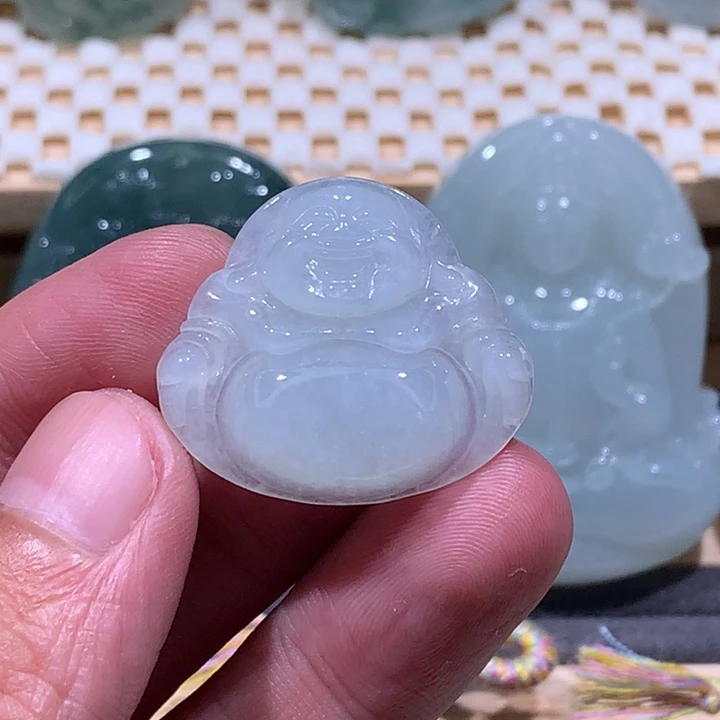 翡翠未镶嵌颈饰/炸/正装佛公