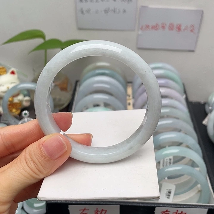翡翠未镶嵌手镯58正圈