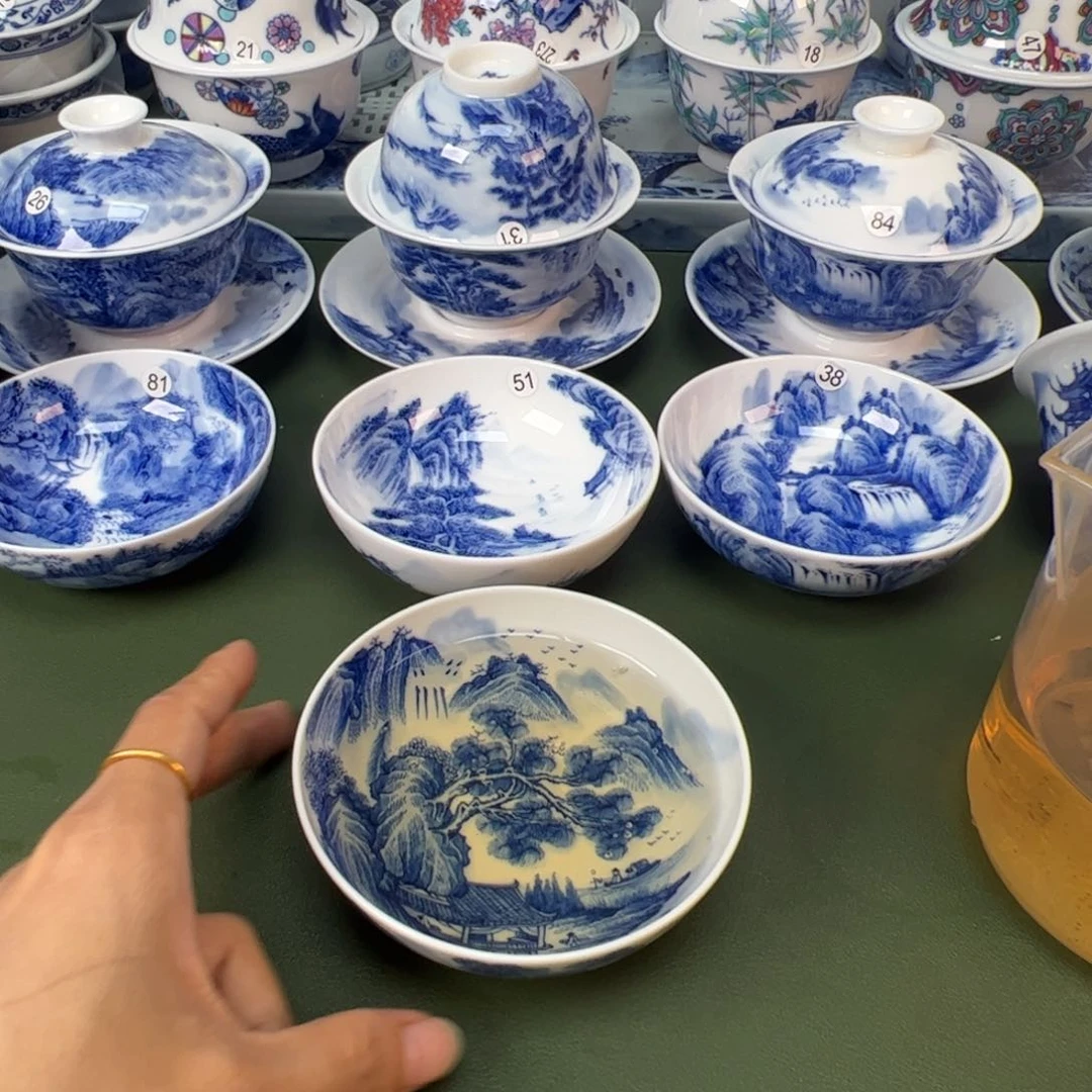 木木景德镇纯手工纯手绘茶具12