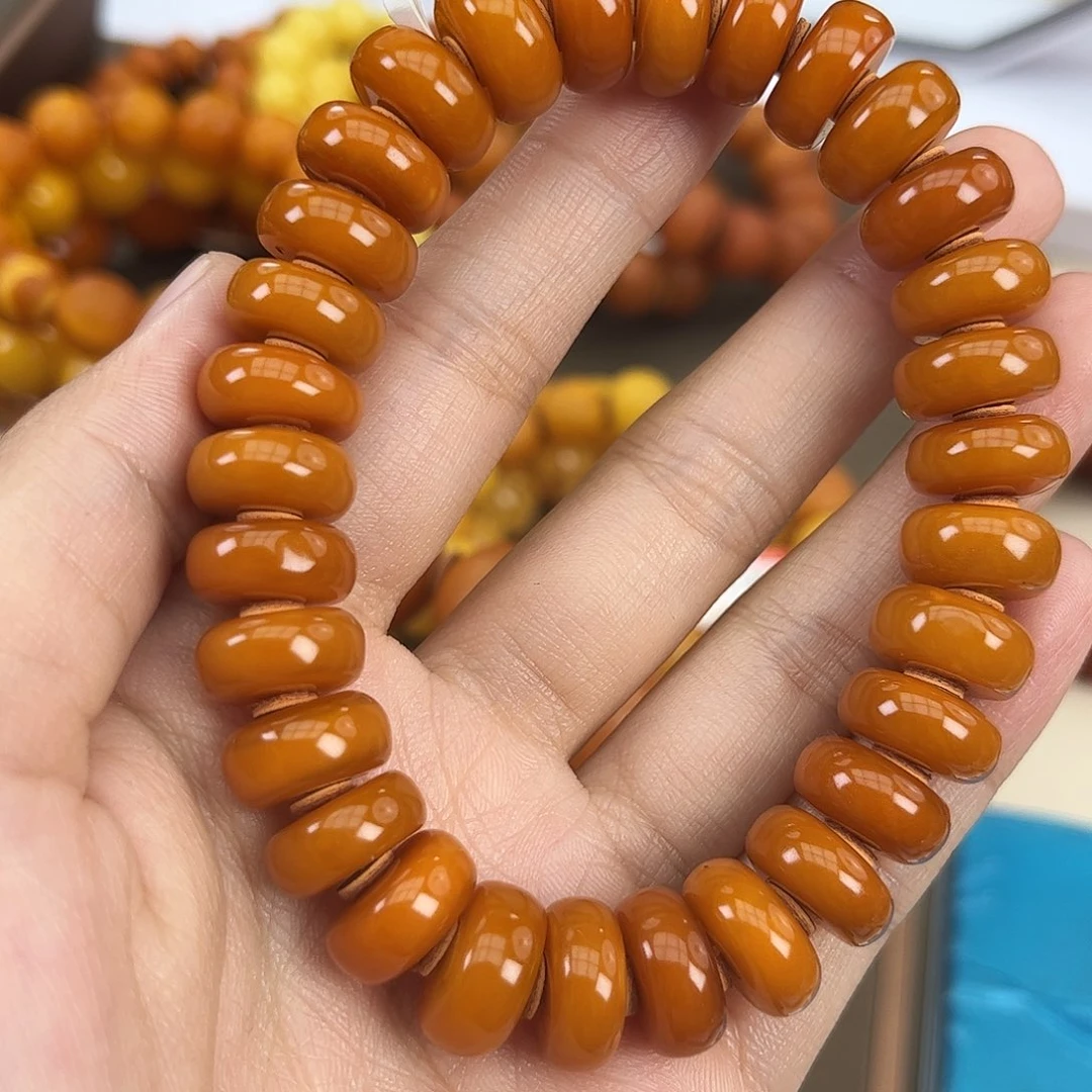 琥珀颈饰未镶嵌蜜蜡